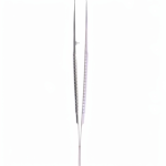 pinza microcirugía curva 0,8mm 18 cm