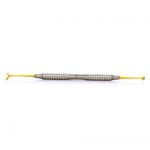 bruñidor doble huevo horqueta gold line titanium mango tornado