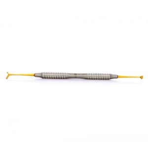 bruñidor doble huevo horqueta gold line titanium mango tornado