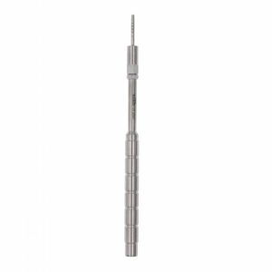 osteotomo recto cóncavo, punta cónica con rosca: 2,5 mm