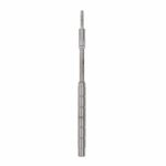 osteotomo recto cóncavo, punta cónica con rosca: 4 mm