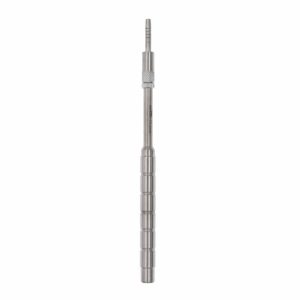 osteotomo recto cóncavo, punta cónica con rosca: 4 mm