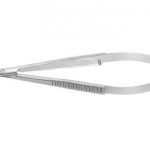tijera micro cirugia 18cm curvo (punta tungesteno)
