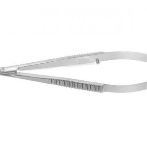 tijera micro cirugia 18cm curvo (punta tungesteno)