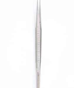 pinza micro ciugia 18cm curvo, sin diente (punta tungesteno) (tc)