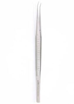 pinza micro ciugia 18cm curvo, sin diente (punta tungesteno) (tc) pinza micro ciugia 18cm curvo, sin diente (punta tungesteno) (tc)
