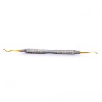 condensador doble plano, liso o estriado, gold line titanium mango tornado: plano liso