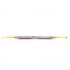 bruñidor doble huevo bola mango tornado gold line titanium