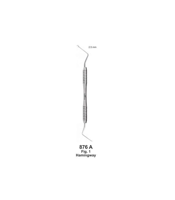 cureta hemingway acero inox: 2,5mm cureta hemingway acero inox: 2,5mm
