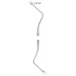 cureta lucas acero inoxidable: 2,5 mm