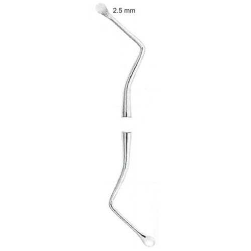 cureta lucas acero inoxidable: 2,5 mm cureta lucas acero inoxidable: 2,5 mm