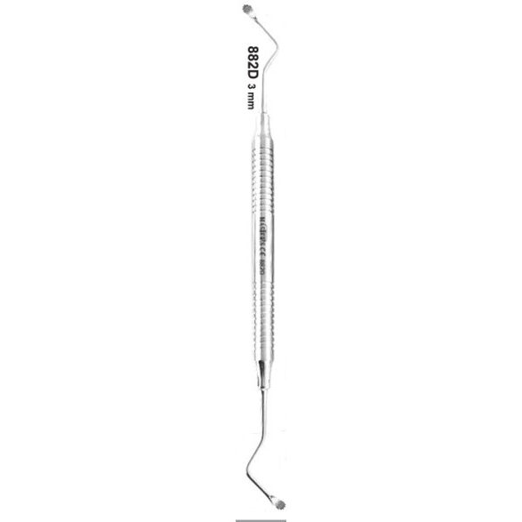 cureta lucas dentadas, acero inox: 3,0 mm cureta lucas dentadas, acero inox: 3,0 mm