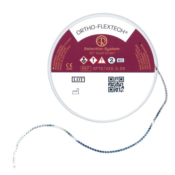 ortho flextech retenedor lingual oro grabado rollo 75cm ortho flextech retenedor lingual oro grabado rollo 75cm